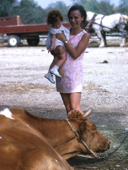 Anita, Mother, and Cow